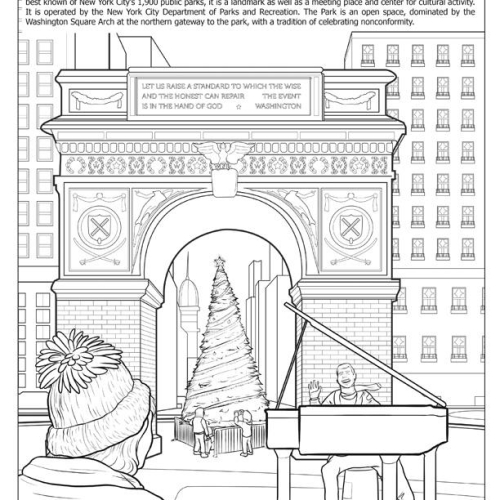 Coloring in New York City Coloring Book