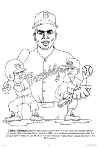 Jackie Robinson Coloring Page
