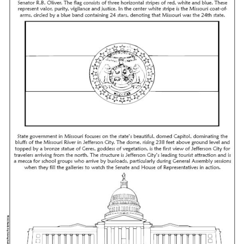 Mo Coloring Missouri State Coloring Book 8.5 x 11 - Really Big Coloring Books®