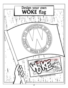 WOKE Flag Coloring Page Draw Your Own