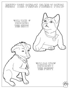 Meet the Pence Family Pets - Hazel and Harley